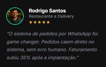 Depoimento Rodrigo Santos - Restaurante e Delivery